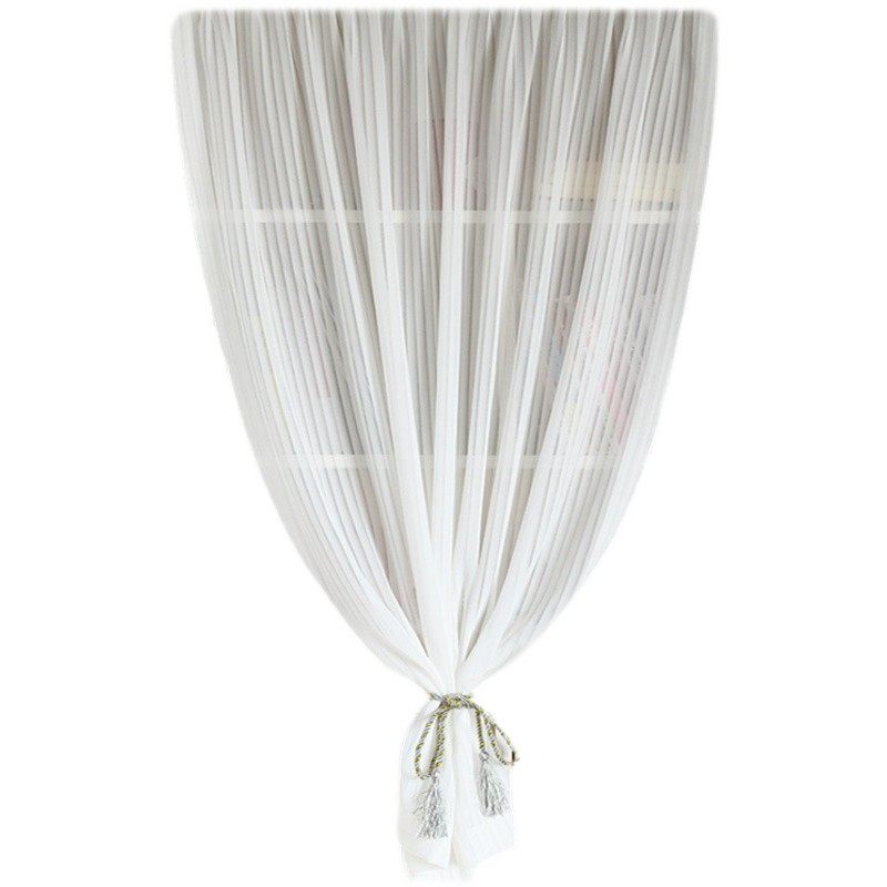 免打孔粘贴轨道白纱窗帘自粘衣柜遮挡帘短帘防尘阳台飘窗挂钩纱帘