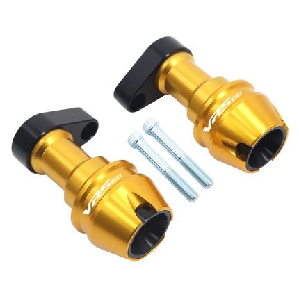 适用VRF150大阳VRS125改装配件前轮防摔球排气管筒防摔棒保险护杠