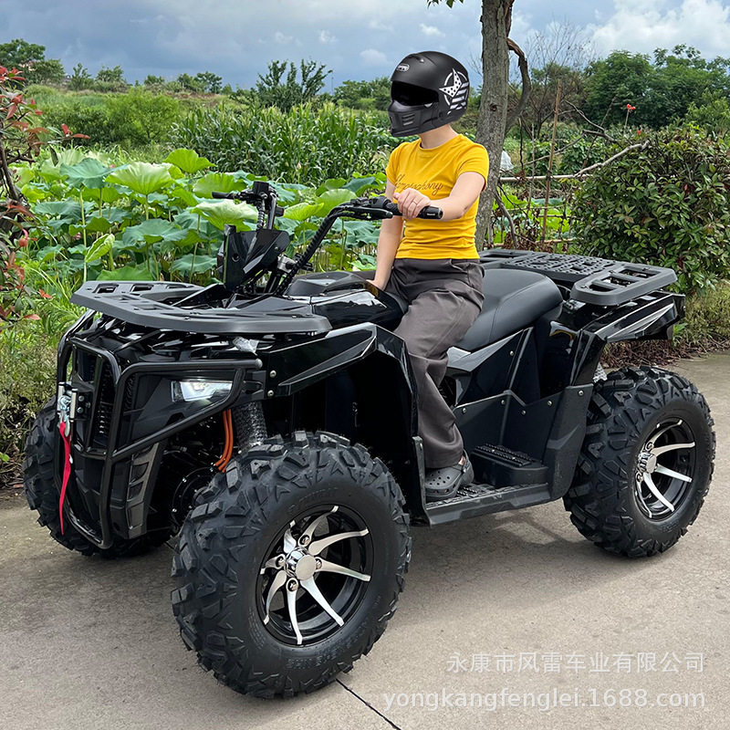 出口ATV电动四驱沙滩车10000W四轮越野电动摩托丛林全地形山地车
