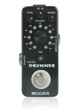MOOER摩耳MDM1落地式鼓机单块电吉他MicroDrummer迷你效果器