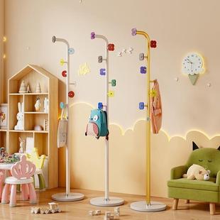 室内多功能收纳挂衣架稳固可移彩色创意卡通落地衣帽架儿童衣帽架