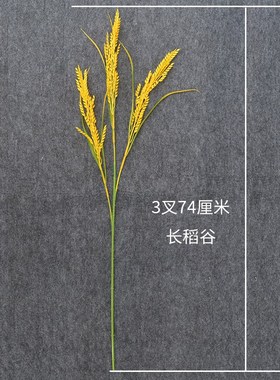 长款仿真稻穗塑料金黄色稻谷丰A收水稻舞台装饰布景假禾苗演出道