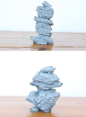 仿真假山石摆件园艺花卉盆景鱼z缸枯山水微景观造景奇石摆设观赏