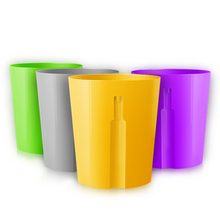 e洁可扣垃圾桶创意家用客厅卫生间办公宾馆厨房无盖排气卫生桶