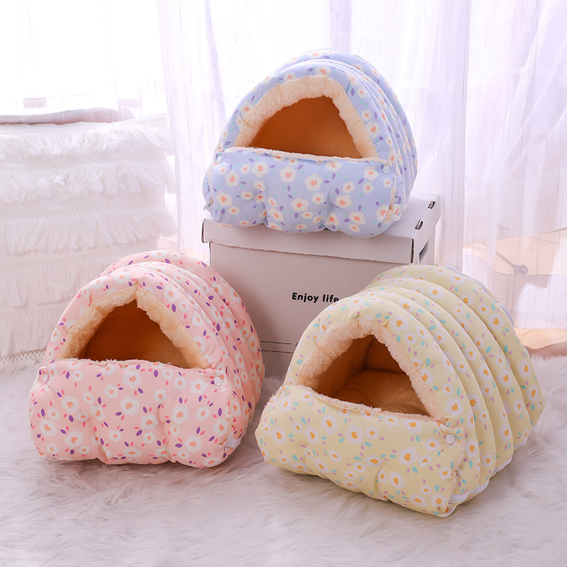 冬季封闭型保暖猫窝可拆卸猫咪睡袋加绒加厚保暖狗窝小型犬封闭窝,宠物/宠物食品及用品,猫窝/屋/帐篷/沙发,淘宝优惠券,粉丝福利购,淘宝优惠卷