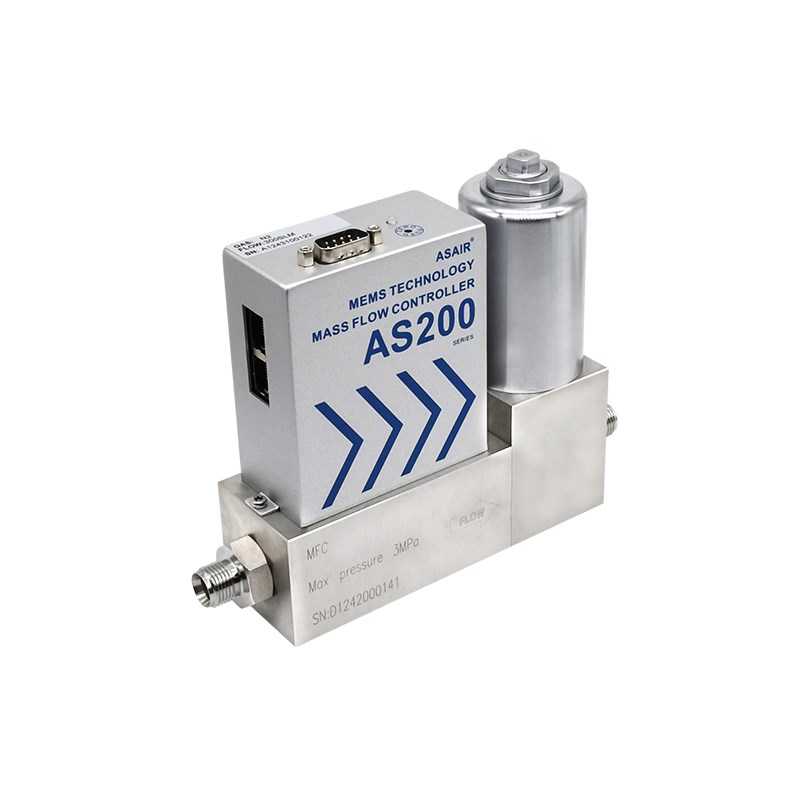 奥松不锈钢MFC高精度气体质量流量控制器空气微小气体流量计AS200