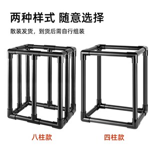 周转箱架子过滤箱支架过滤器底座鱼缸鱼池鱼盆过滤自制支撑架黑色
