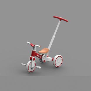 贺联A13儿童三轮车脚踏车遛娃神器多功能轻便自行车宝宝小孩平衡