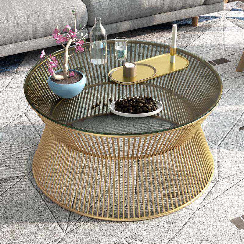 北欧现代简约铁艺圆形茶几客厅金色圆桌泡茶桌设计师钢化玻璃茶几,自行车/骑行装备/零配件,更多零件/配件,淘宝优惠券,粉丝福利购,淘宝优惠卷