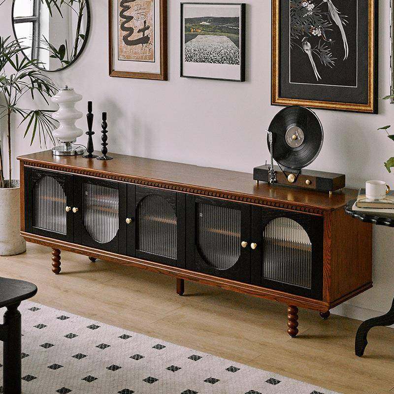 法式复古全实木电视柜黑色美式风小户型客厅视听柜中古风轻奢地柜,自行车/骑行装备/零配件,更多零件/配件,淘宝优惠券,粉丝福利购,淘宝优惠卷