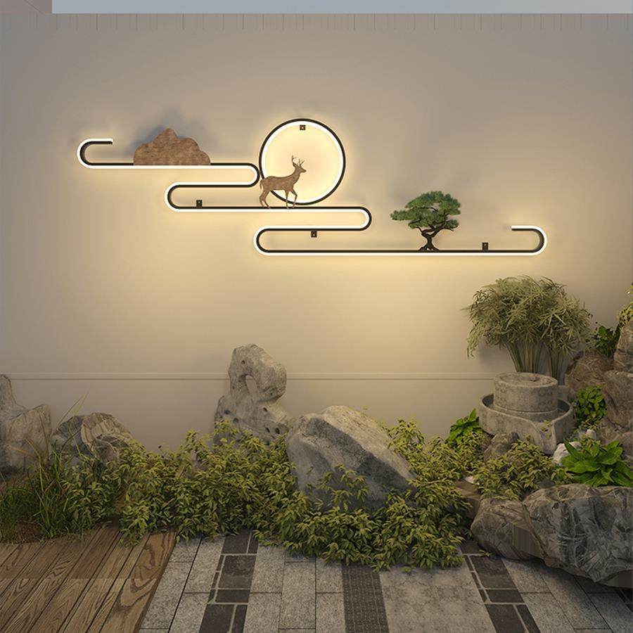 新中式庭院壁灯别墅围墙影创意圆环弯曲铝材户外防水外墙装饰灯,自行车/骑行装备/零配件,更多零件/配件,淘宝优惠券,粉丝福利购,淘宝优惠卷