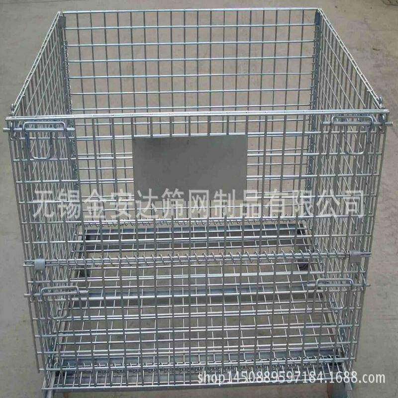 仓储笼折叠仓储笼宁波仓储笼仓库笼铁笼子铁框快递分拣框图片