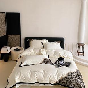 时尚 1.5 轻奢50s 式 1.8床四件套 50s全棉贡缎绣花四件套维密款 新款