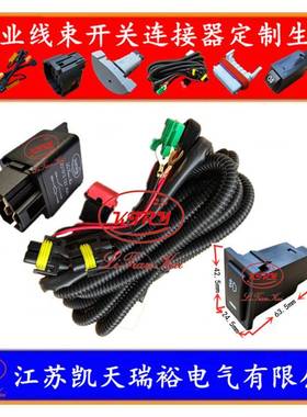 直销C20RC30凌傲腾翼C30风骏6雾灯日行灯线束开关连接器插头