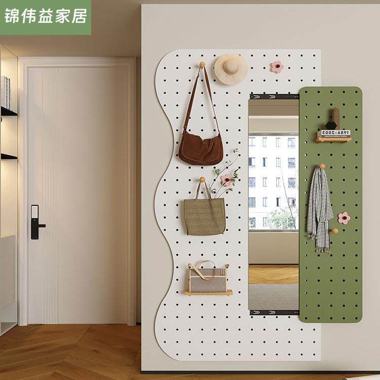 全身镜卧室家用试衣镜女生穿衣镜挂墙衣帽架洞洞板推拉镜子置物架,金属材料及制品,金属加工件/五金加工件,淘宝优惠券,粉丝福利购,淘宝优惠卷