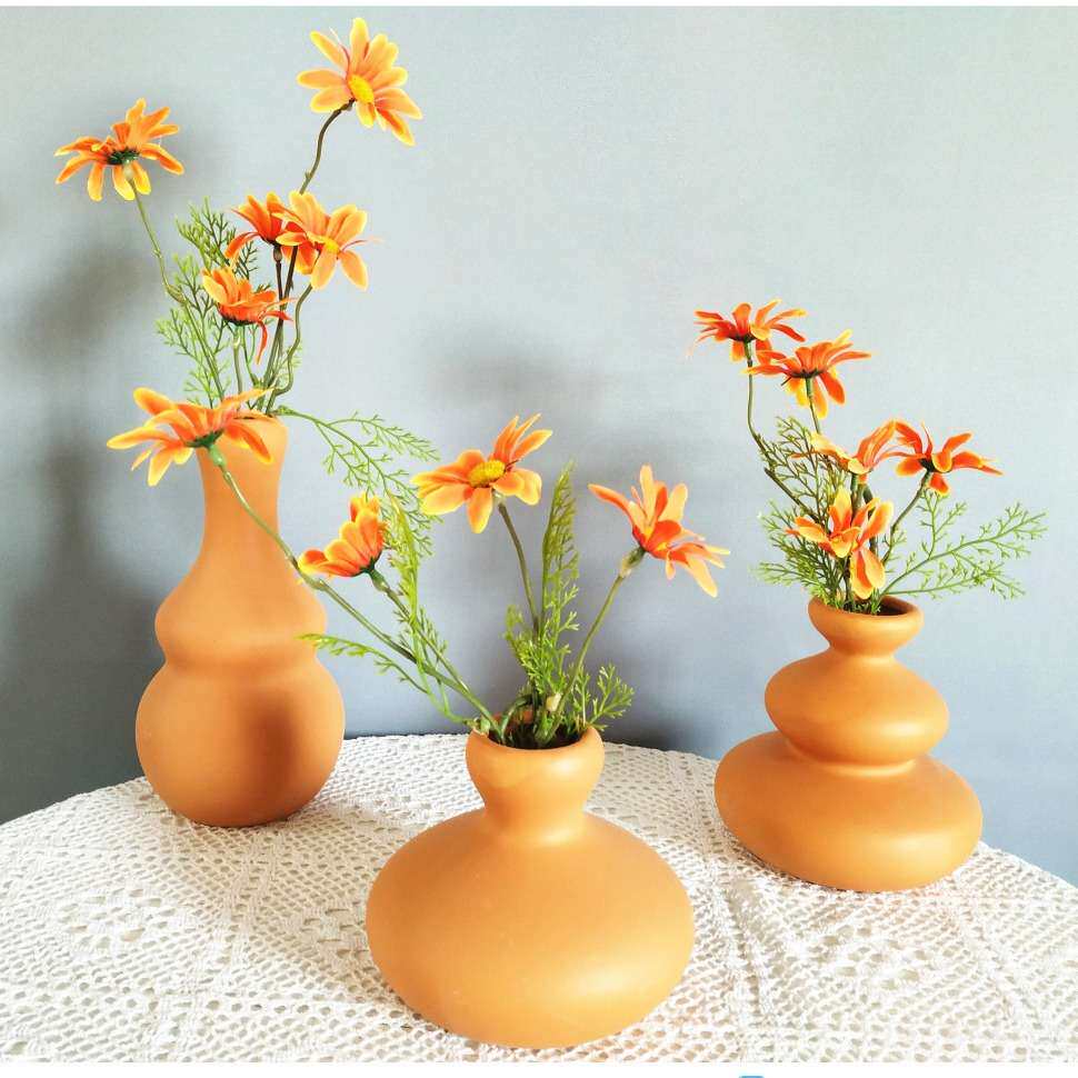 陶瓷花瓶简约家居创意客厅餐厅装饰干花插花水培花器小清新摆件