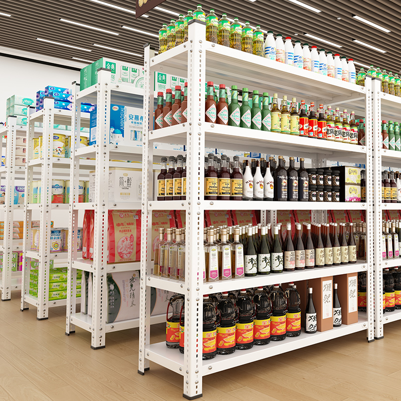 新款超市货架展示架仓库置物架多层商用便利店Q货物架小卖部收纳