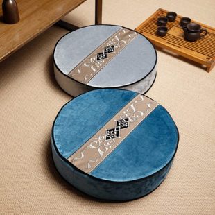 拜佛垫家用打坐禅修坐垫冥想垫圆形蒲团垫卧室榻榻米地板垫厚