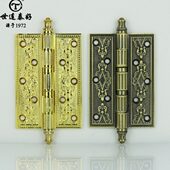 918 世连泰好铜锁 门合页5寸4.0厚 单片价 黄铜铰链欧式