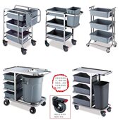 加厚收碗车饭店餐馆餐厅餐盘收集车自助餐收碗推车酒店餐后清理车