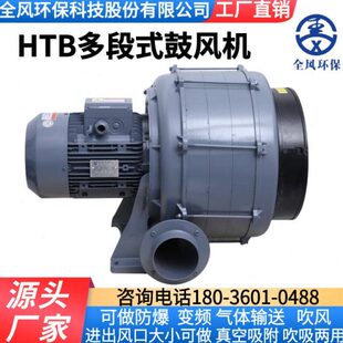 5.5KW低噪音食品清洗烘干多段式 鼓风机 704熔炉送风机 全风HTB125