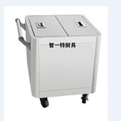 加厚板不锈钢面粉车米桶50KG大容量米面存储箱带盖防潮 包邮