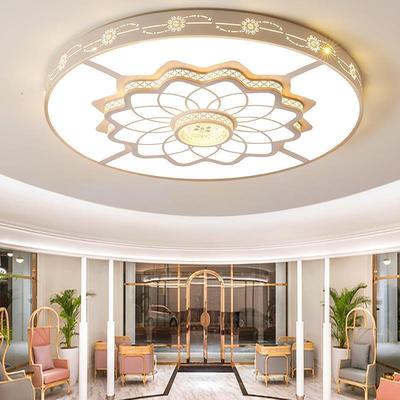 客厅大灯吸顶灯led特大超大尺寸圆形花型120cm大厅灯办公室大灯具