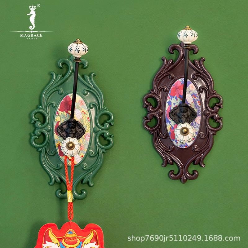 法国MAGRACE花开如梦挂钩绿色紫色2款家居创意日用装饰创意饰品