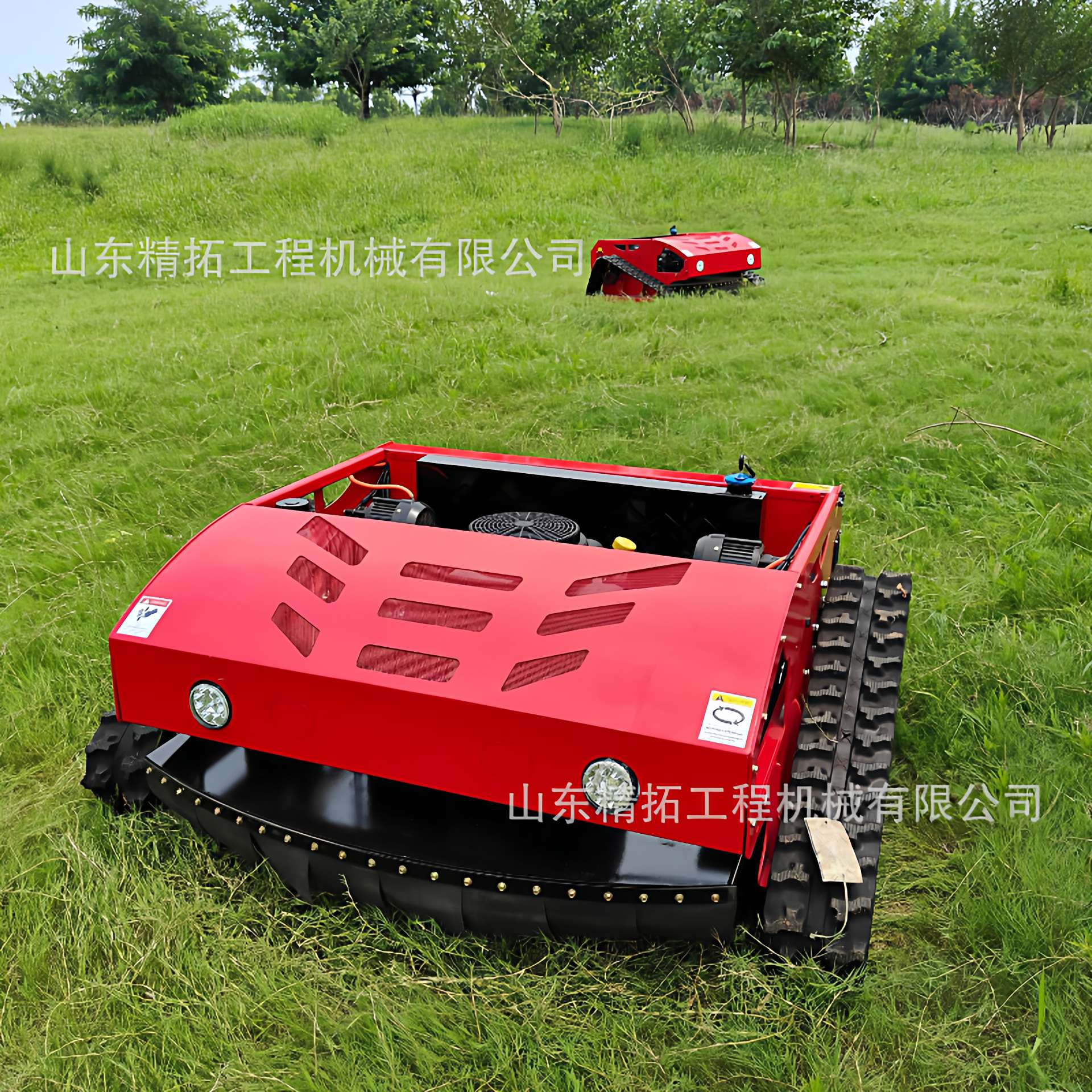 出口加拿大遥控割草机 HT1000履带式果园碎草除草机 割草机机器人