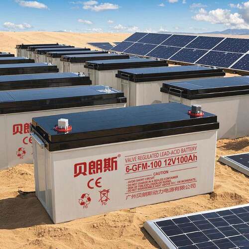 厂家 太阳能蓄电池6-CNJ-100 12V100Ah 胶体AGM铅酸电池出口