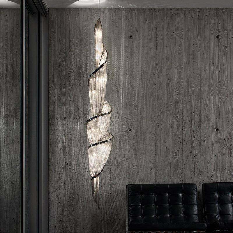 意大利复式楼后现代艺术客厅灯饰灯螺旋异形个性吊灯别墅轻奢流苏,3C数码配件,其它配件,淘宝优惠券,粉丝福利购,淘宝优惠卷