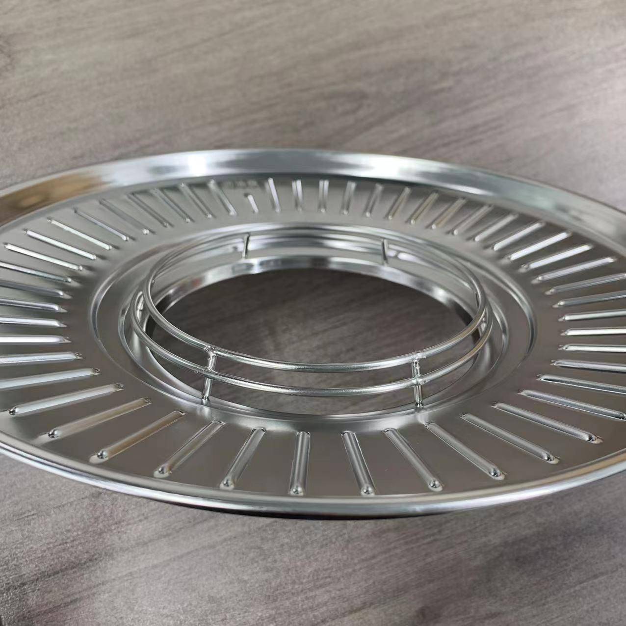 304沥油盘不锈钢圆盘油炸滤油盘家用边炸边沥油 厨房油炸通用神器