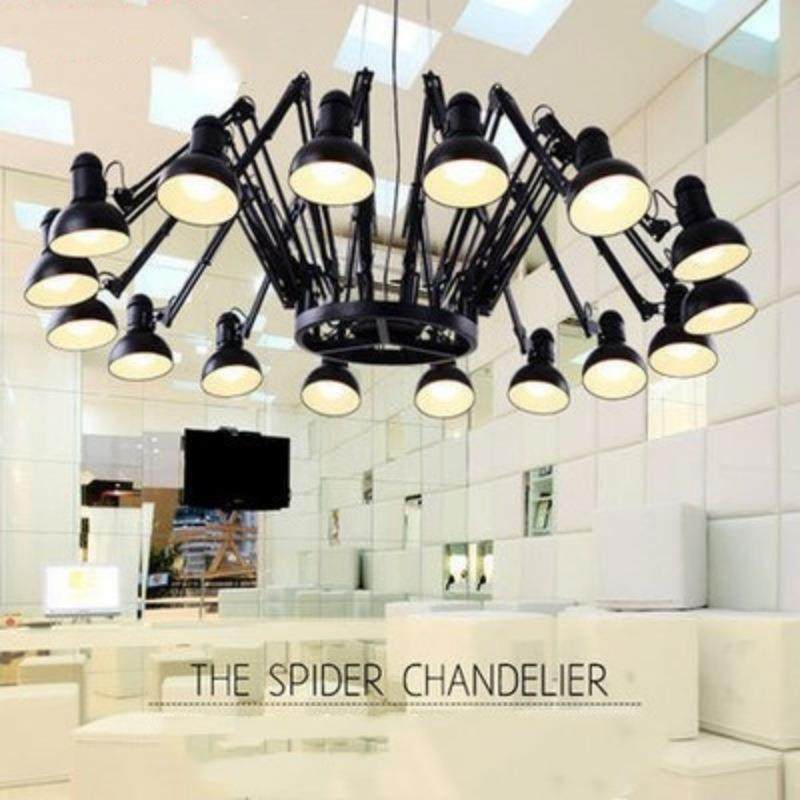 设计师蜘蛛吊灯工业风创意复古服装店吊灯铁艺loft办公室伸缩吊灯,自行车/骑行装备/零配件,更多零件/配件,淘宝优惠券,粉丝福利购,淘宝优惠卷