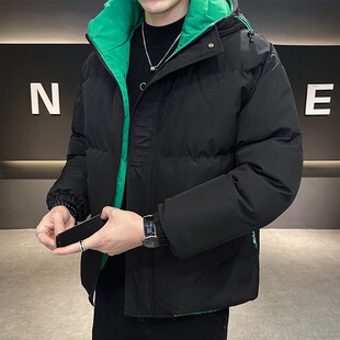 玛斯柏冬季棉服男款潮牌连帽痞帅气保暖棉袄冬装加厚男生棉衣外套