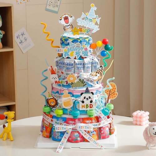 生日蛋糕零食diy零食模型生日蛋糕diy插件材料生日道具仪式感儿童