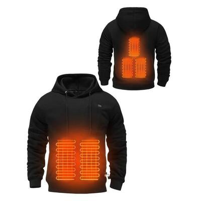 Heated Hoodies Unisex Heated Sweatshirt Hooded Pullover