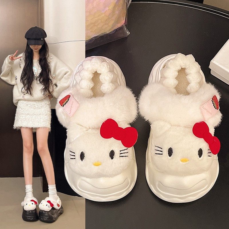 2025秋冬新款可爱毛绒可拆卸厚底棉鞋女时尚外穿保暖防滑毛毛鞋软,居家布艺,居家棉拖/棉鞋,淘宝优惠券,粉丝福利购,淘宝优惠卷