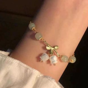 超仙爆款铃兰花手链女ins潮闺蜜古风甜美手串学生简约百搭手饰品