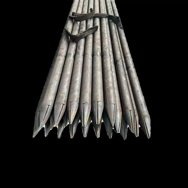 注浆钢花管出尖打孔压浆管隧道支护管地基隧道边坡支护无缝钢管