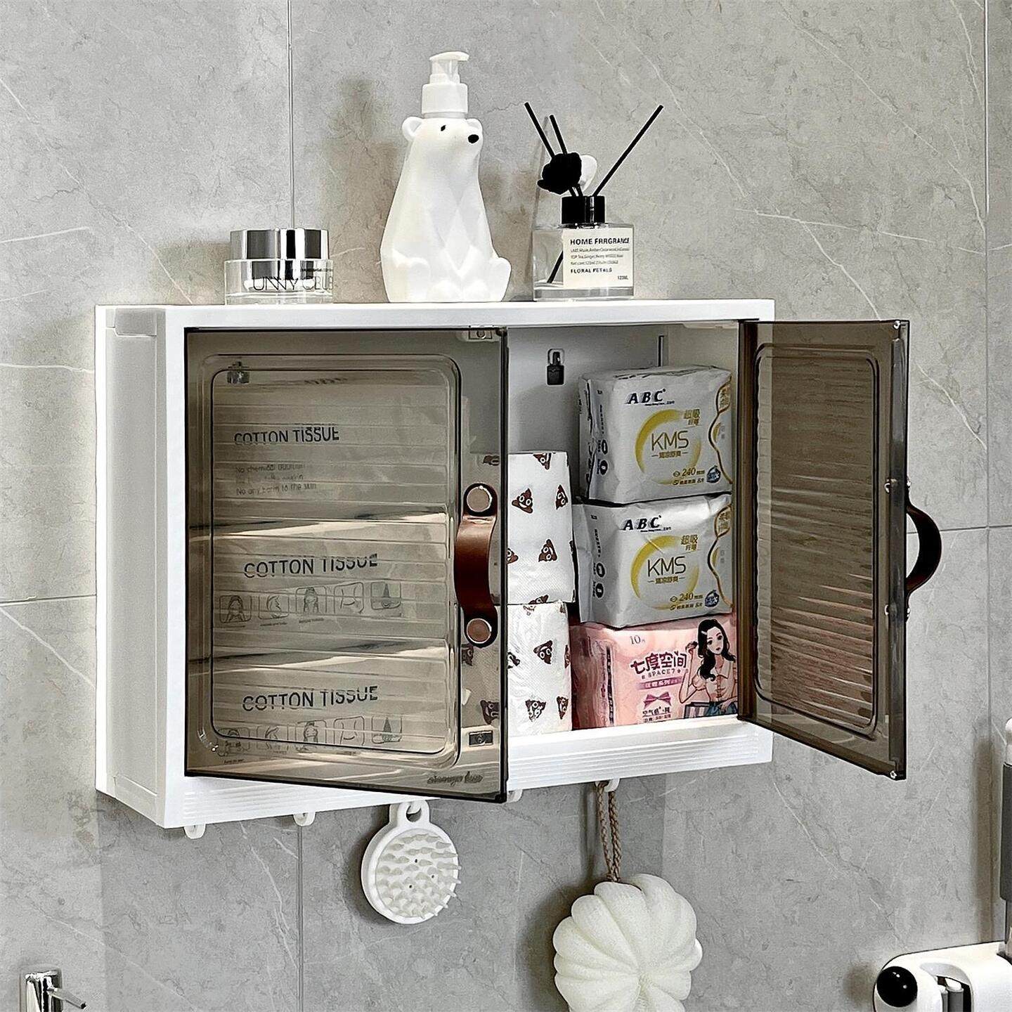 卫生间置物架免打孔壁挂式厕所姨妈巾收纳柜洗手间浴室墙上小壁柜,家庭/个人清洁工具,浴室角架/置物架,淘宝优惠券,粉丝福利购,淘宝优惠卷