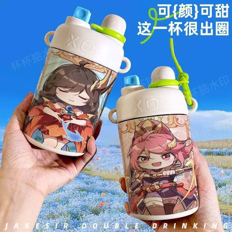 王者大乔花木兰可爱双饮保温杯吸管水杯大容量不锈钢学生便携,模玩/动漫/周边/娃圈三坑/桌游,动漫水杯/居家/百货,淘宝优惠券,粉丝福利购,淘宝优惠卷