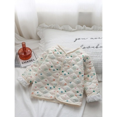 秋冬新款儿童加绒内胆棉袄中小童校服内胆神器男女童加绒便衣小袄