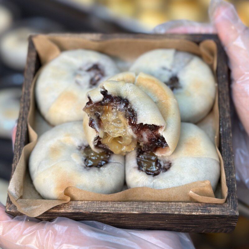 【银耳八珍饼】南食里社传统老式点心银耳莲子桑葚芝麻薏米奶香糕