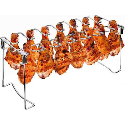 Stainless Steel Chicken Leg Wing Barbecue Rack 1 Count 14
