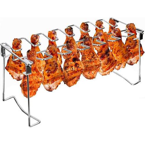 Stainless Steel Chicken Leg Wing Barbecue Rack 1 Count 14
