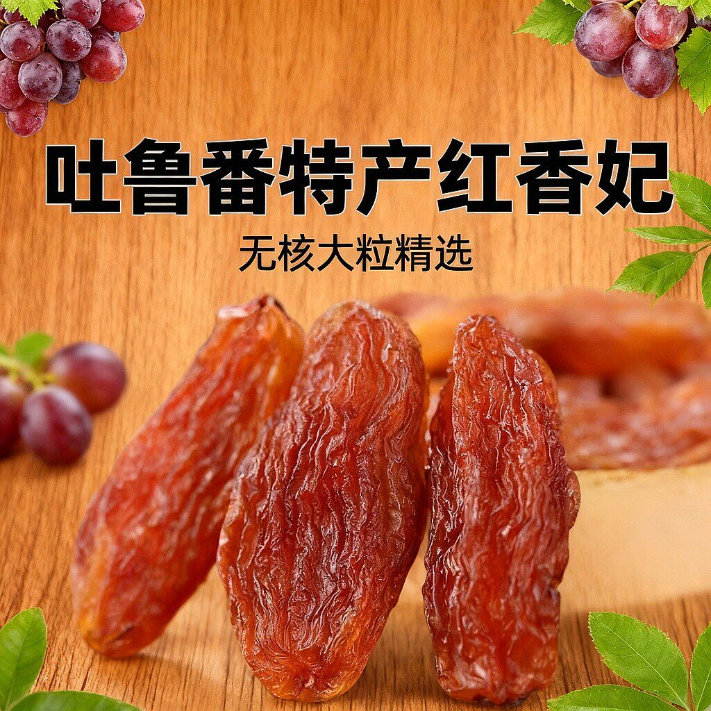 红香妃葡萄干大颗粒吐鲁番特产美味精选250g/500g/1000g