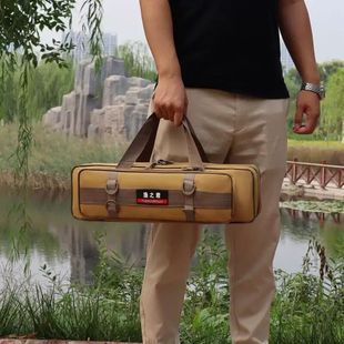 短节鱼竿收纳包垂钓小渔竿包渔具包便携海竿路亚竿路亚竿多功能包