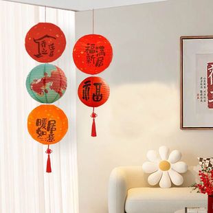新年连串灯笼带灯乔迁之喜发光灯笼立柱地飘装饰乔迁新居入宅布置