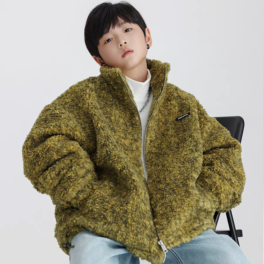 男童秋冬加绒加厚羊羔毛立领外套中大童儿童韩版洋气休闲毛毛衣潮,童装/婴儿装/亲子装,皮草/仿皮草,淘宝优惠券,粉丝福利购,淘宝优惠卷