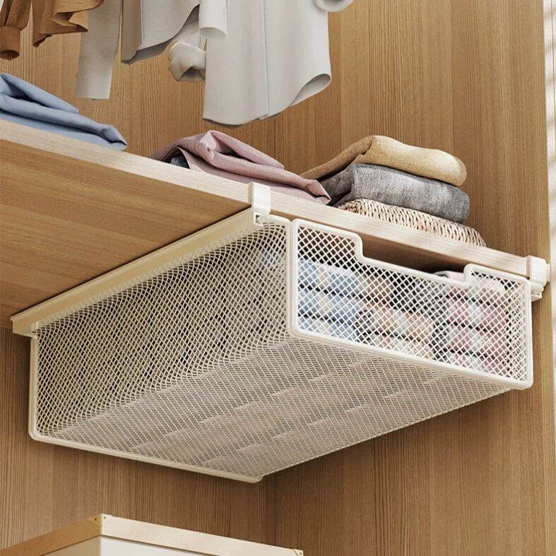衣柜抽拉隔板柜内分层神器悬挂式内衣袜子收纳盒筐下挂抽屉式拉篮,收纳整理,衣架收纳架/盒,淘宝优惠券,粉丝福利购,淘宝优惠卷